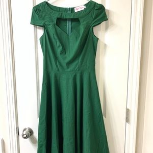 Vintage green semi formal dress